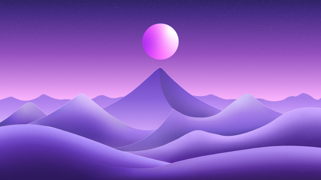 Neon Mountain artwork created by frokfrdk